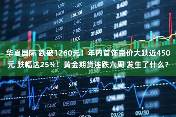 华夏国际 跌破1260元！年内首饰克价大跌近450元 跌幅达25%！黄金期货连跌六周 发生了什么？